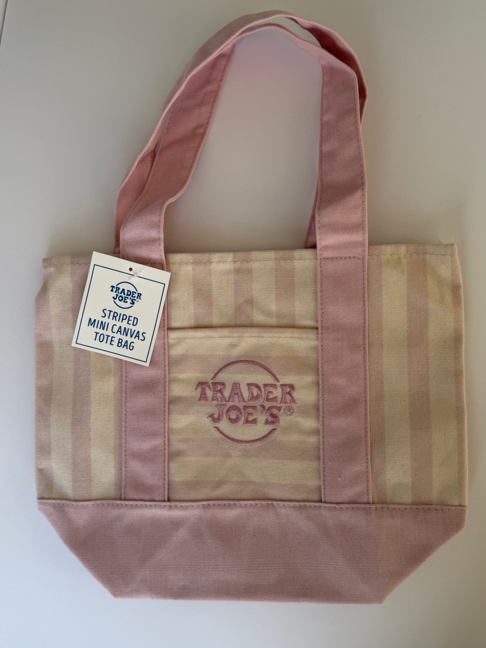 Neutral Tan Canvas Tote Bag with Sturdy Handles